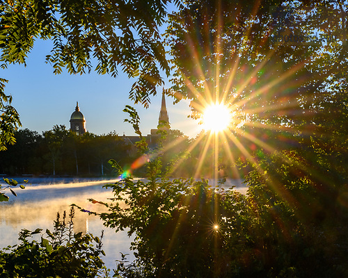 MC 9.23.22 Sunrise 02.JPG by Matt Cashore/University of Notre Dame September 23, 2022; St. Mary’s Lake sunrise (Photo by Matt Cashore/University of Notre Dame)