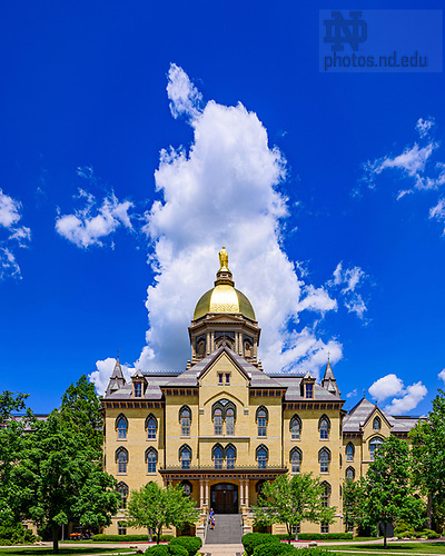 MC 6.7.24 Main Building and Clouds.JPG by Matt Cashore/University of Notre Dame