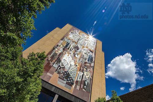 5.3.16 Library Scenic 03.JPG by Matt Cashore/University of Notre Dame May 3, 2016; Hesburgh Library Word of Life Mural, commonly known as Touchdown Jesus. (Photo by Matt Cashore/University of Notre Dame)