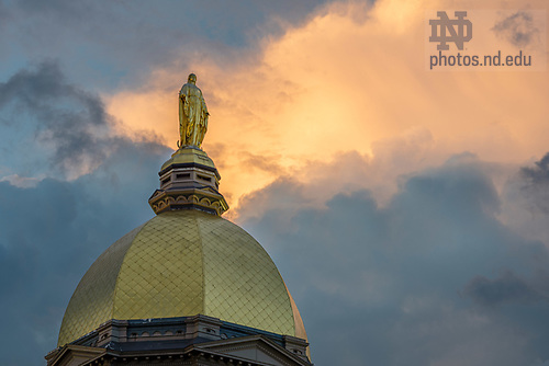 MC 5.26.20 Dome Scenic.JPG by Matt Cashore/University of Notre Dame May 26, 2020; Dome at sunset (Photo by Matt Cashore/University of Notre Dame)