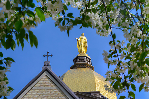 MC 5.10.22 Spring Scenic 01.JPG by Matt Cashore/University of Notre Dame May 10, 2022; Dome in spring, 2022 (Photo by Matt Cashore/University of Notre Dame)