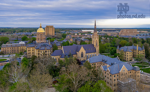 MC 5.20.20 Campus Aerial 03.JPG by Matt Cashore/University of Notre Dame May 20, 2020; Campus aerial looking southeast (Photo by Matt Cashore/University of Notre Dame)