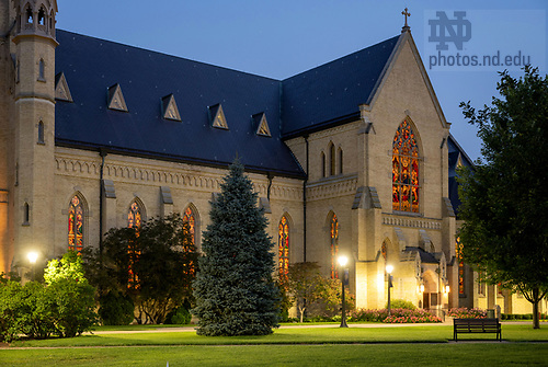 BJ 8.1.23 Basilica of the Sacred Heart.JPG by Barbara Johnston/University of Notre Dame August 1, 2023; Basilica of the Sacred Heart, summer, 2023. (Photo by Barbara Johnston/University of Notre Dame)